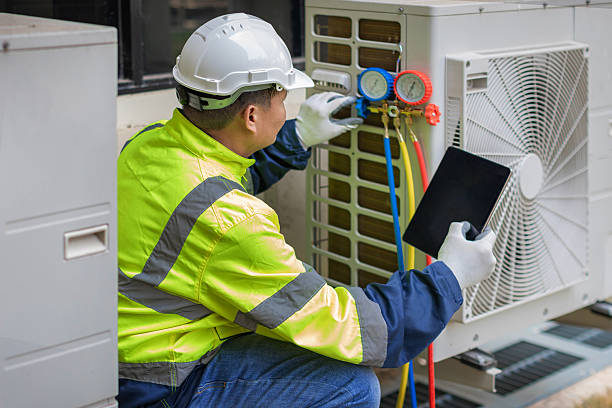 Professional Hvac Installation technician working in Markleville, IN